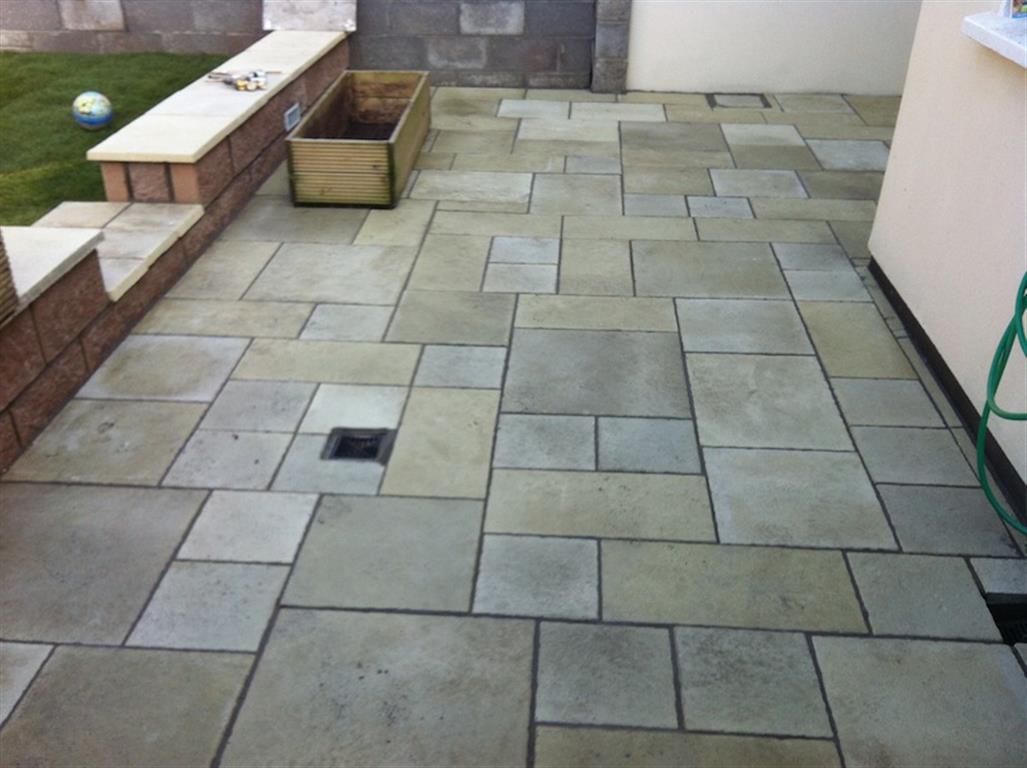 Patios with sandstone, porcelain in Ballysteen